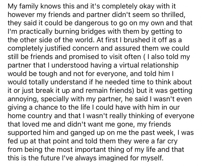 She goes into more detail to share that everyone knew this was her plan, so it shouldn't be a surprise.