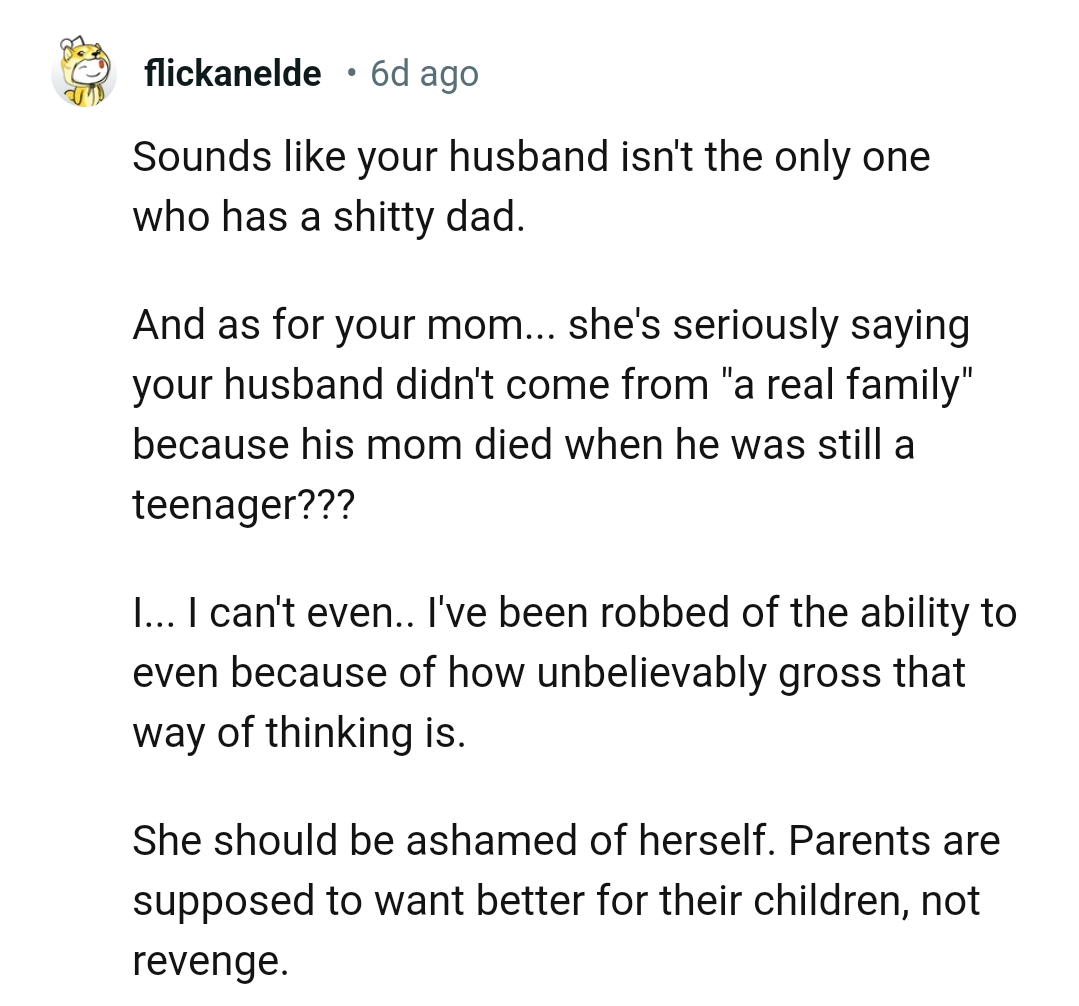 She Should Be Ashamed of Herself