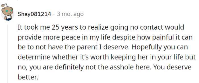 True, OP deserves better.