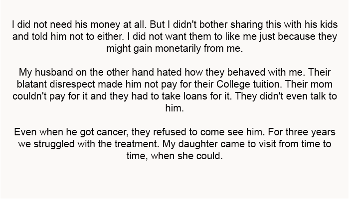 My grandparents were quite wealthy and left me a lot of money when they died