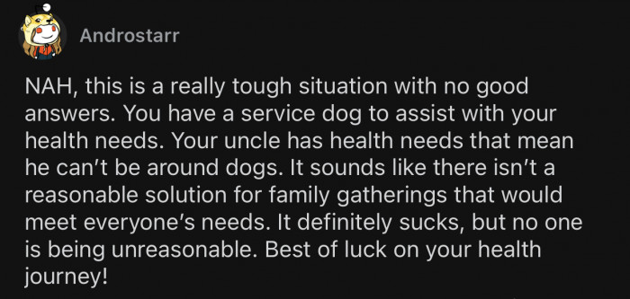 OP's situation is really tough to deal with.