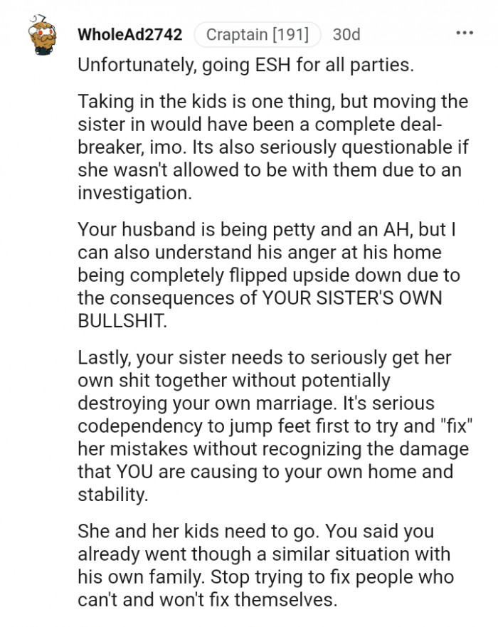 Your husband is just being petty.