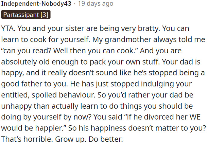 OP and her sister are acting bratty.