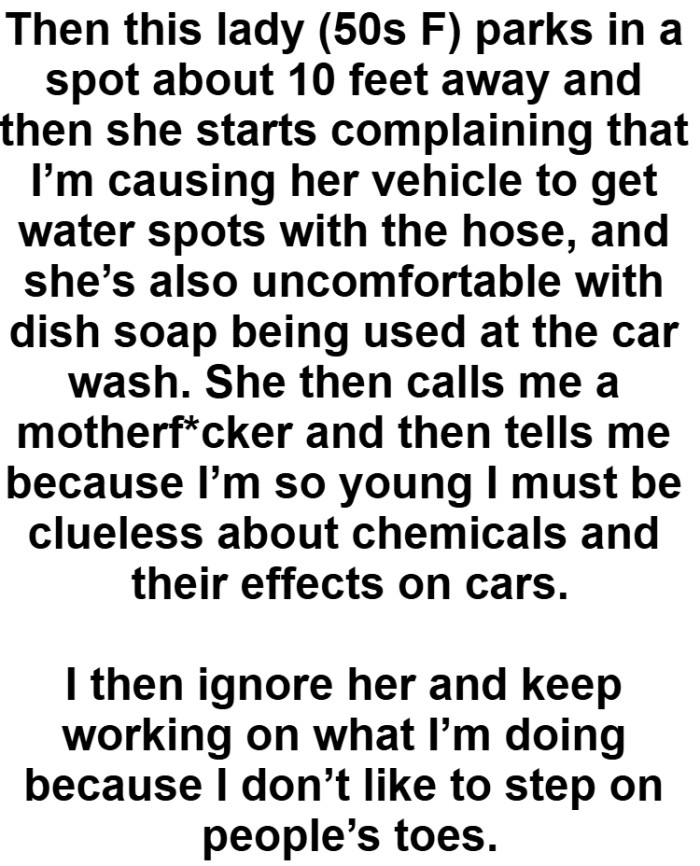 The OP kept working on what he was doing because he doesn’t like to step on people’s toes