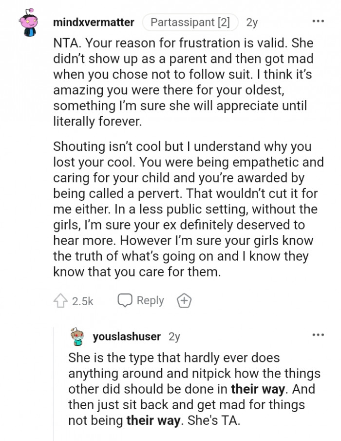 You were being empathetic and caring for your child