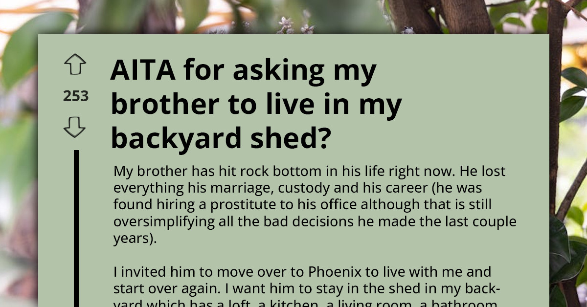 Man Invites His Struggling Brother to Move In — Then Tells Him He’ll Be Living in the Backyard Shed