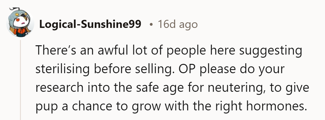 Taking a 'paws' for research! Ensuring our pup gets the right start, hormones and all.