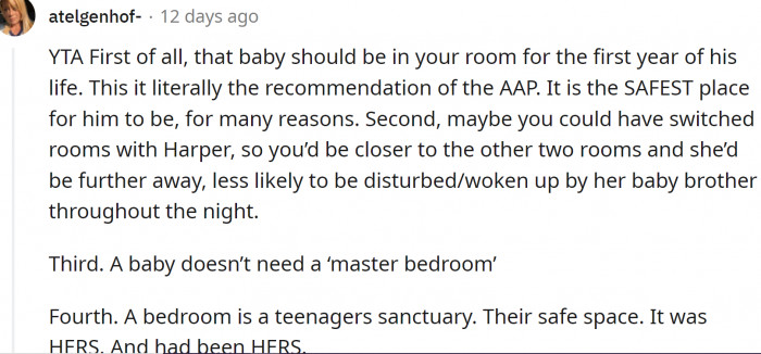 The baby doesn't need the room anyway.