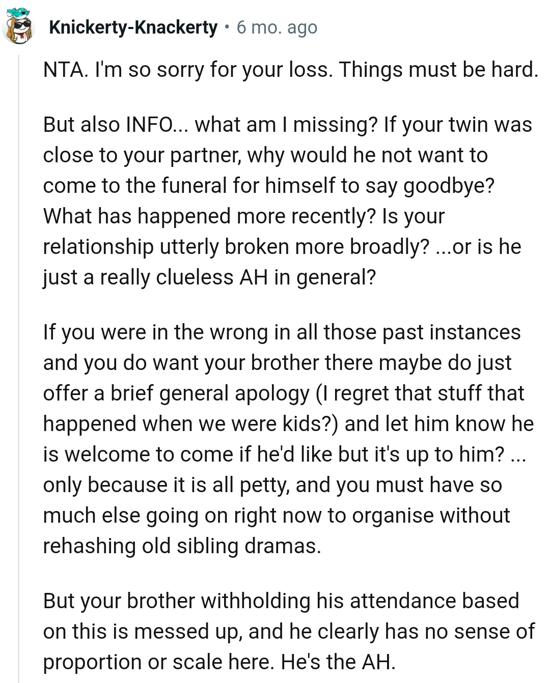 Is he a clueless AH in general?