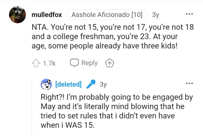 Now let's get into the comments section and see what other Redditors have to say about the story.