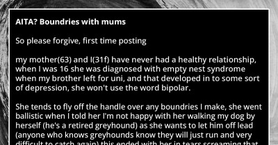 Mother Gets Angry At Her Adult Daughter When She Tells Her She Needs To Call Before Dropping By