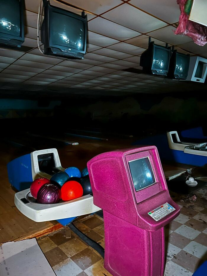 "Abandoned Small Town Bowling Alley With Everything Left Behind"
