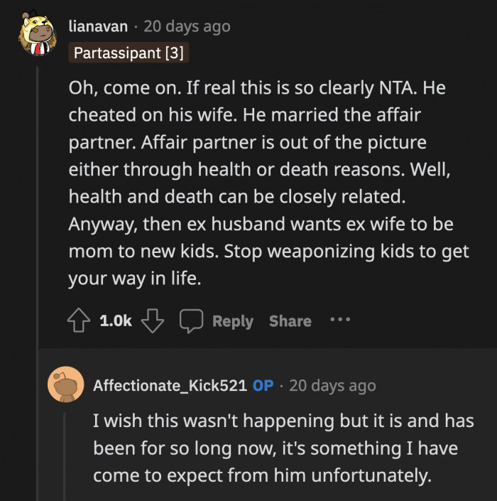 It sounds extreme, but it is unfortunately actually happening to OP in real life