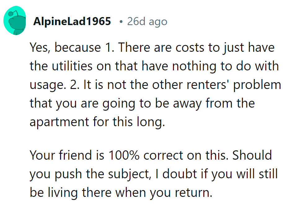Even absence can't skip the 'just for being there' fee! Pay up or pack up!