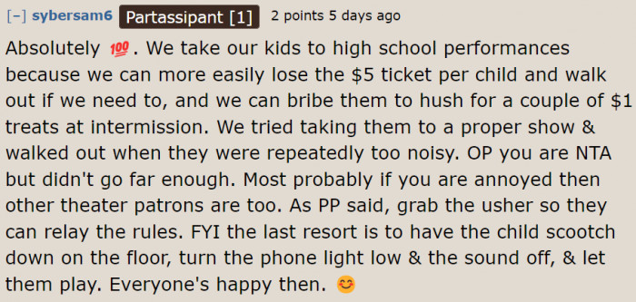 Bribing can work too!