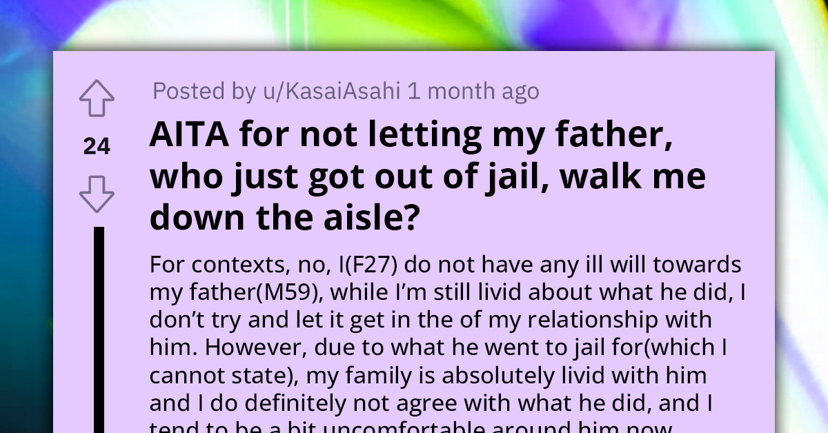 Young Woman Decides Against Having Father, Fresh Out Of Prison, Walk Her Down The Aisle