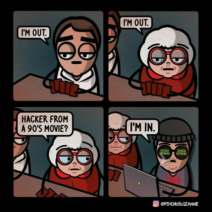 17. Accurate and his glasses say access granted