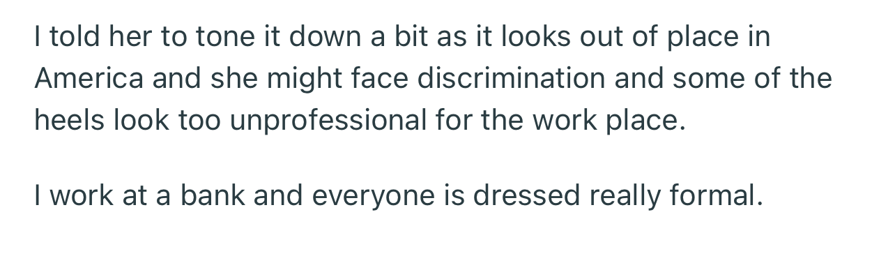 OP told his girlfriend to tone down on her Indian attire, as she looks out of place in America