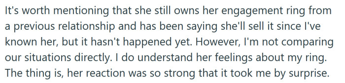 The OP was surprised that his girlfriend was so upset by the idea.