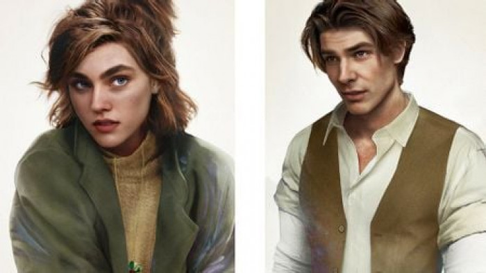 15. From the movie Anastasia, we have Dimitri's rugged and rough looks and Anya’s soft yet strong features