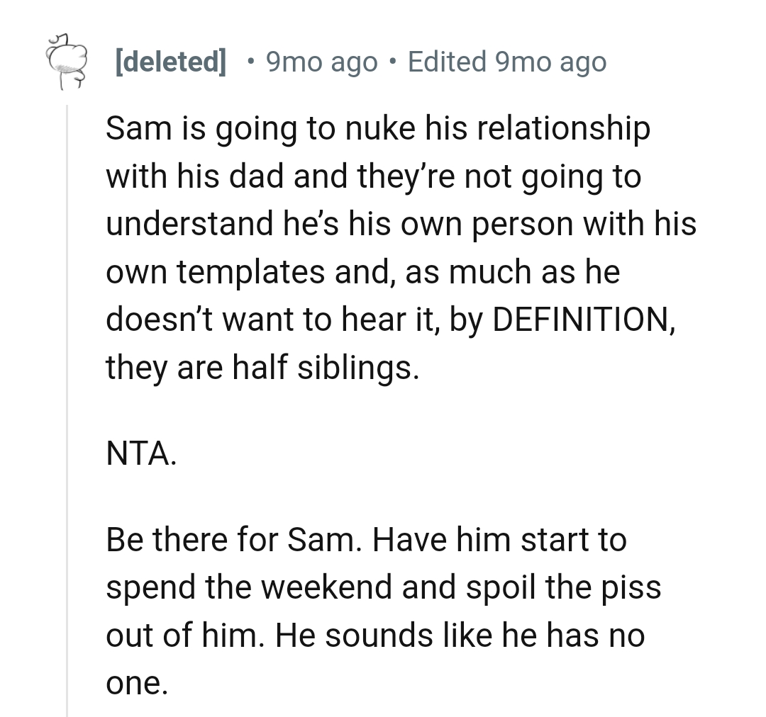 Being there for Sam