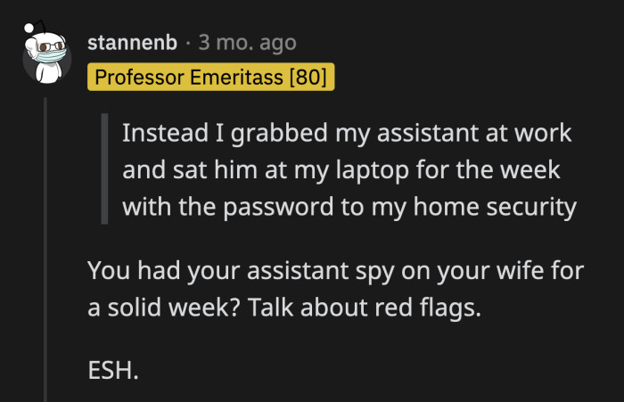 What OP did was a massive a**hole move