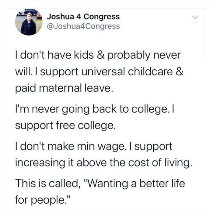 2. Wanting a Better Life for People