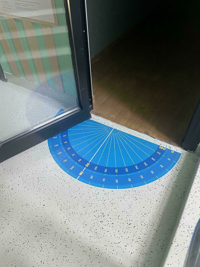 "Floor Decal At My Little Brother's School"