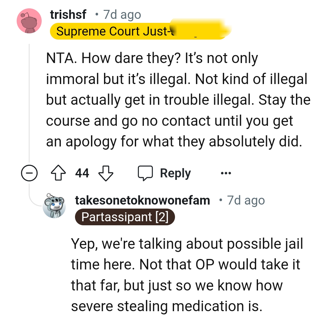 OP should go no contact until she gets an apology for what they absolutely did