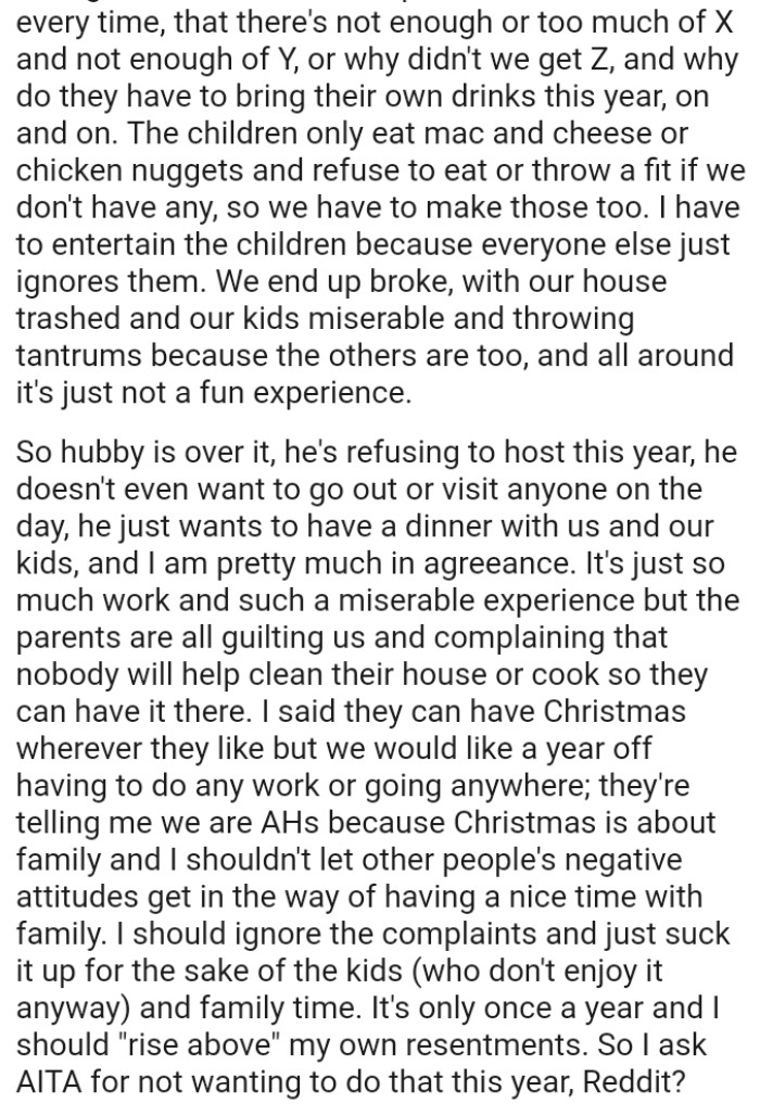 Christmas is about family, and the OP shouldn't let other people's negative attitudes get in the way