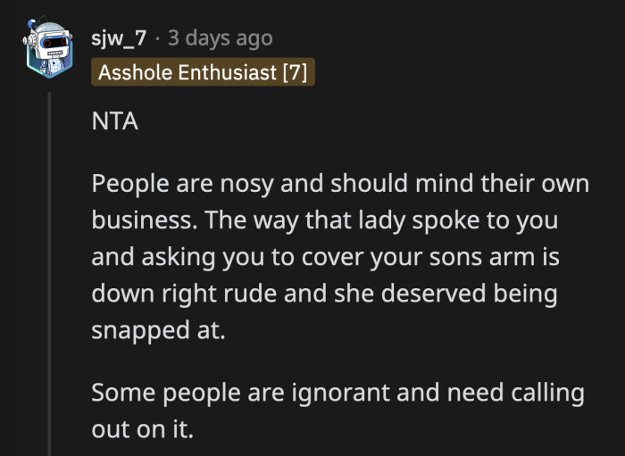 A little wake-up call for them