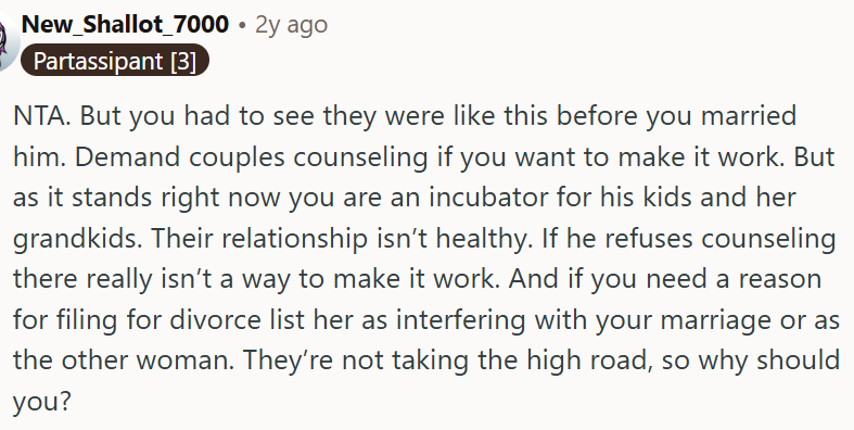 Their relationship isn’t healthy.