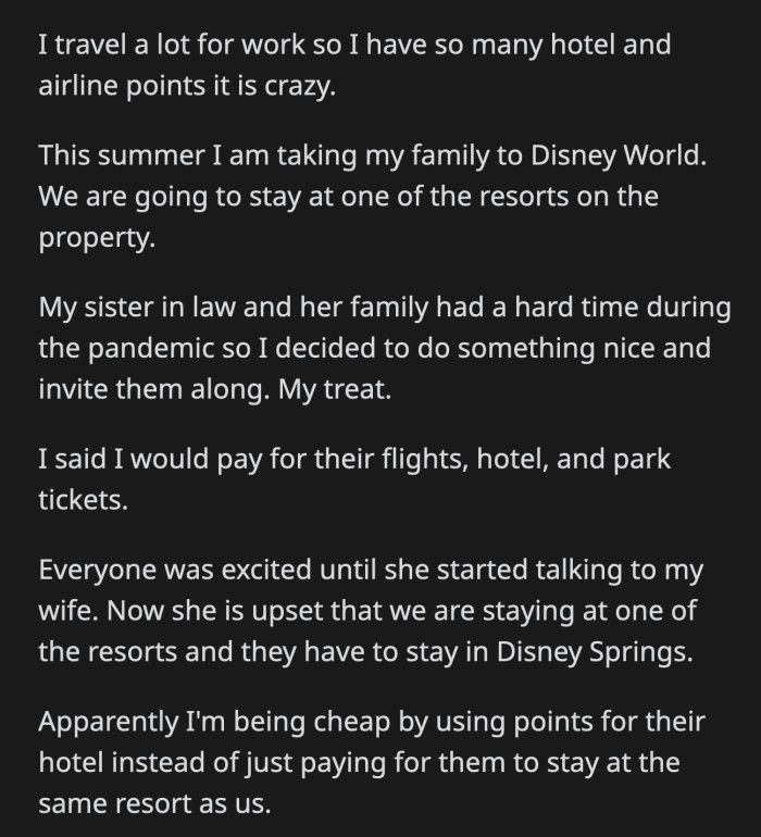 The entitled parents are now mad because OP is 