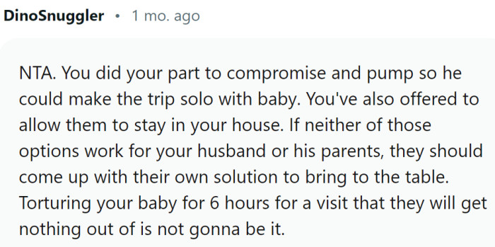 OP Did Try to Compromise