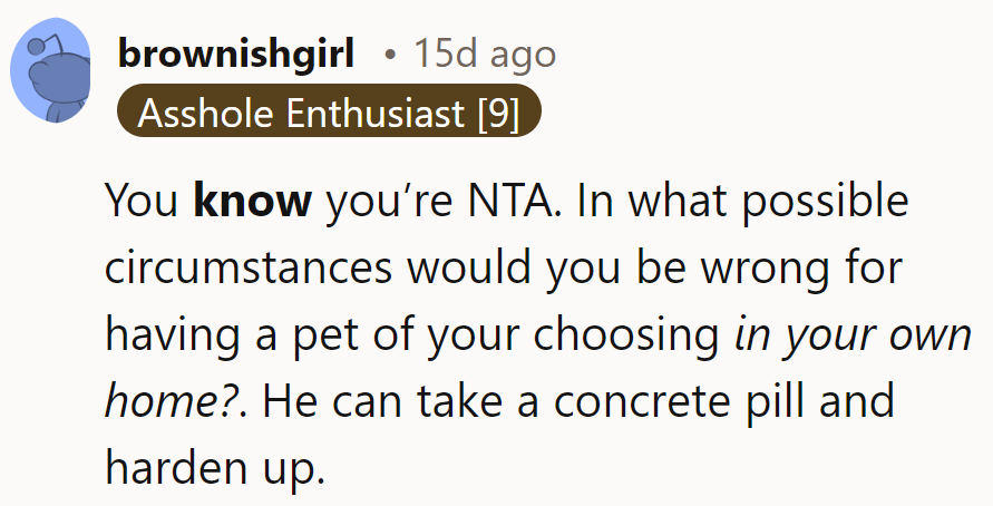 Maybe he needs to toughen up or pack some tissues for the sneeze-fest!