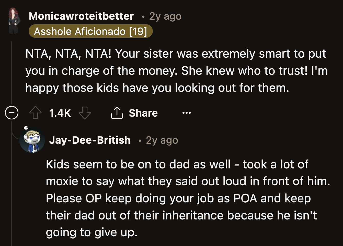 OP needs to keep an eye on their niece and nephew should Luke try to pressure them even more.