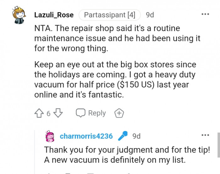 He had been using it for the wrong thing