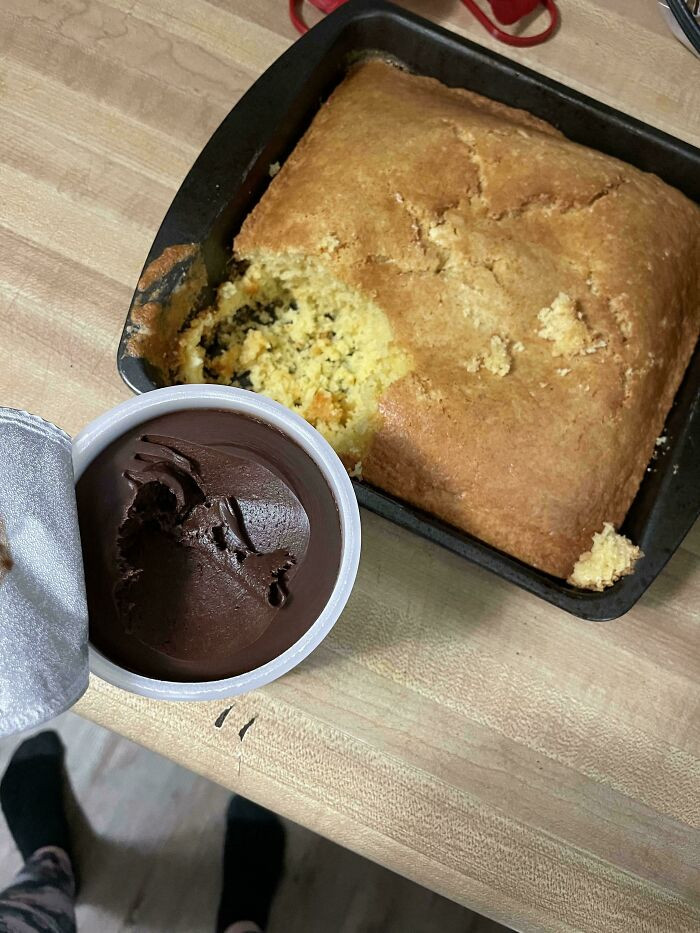 "Husband Only Put Icing On His Piece Of Cake"