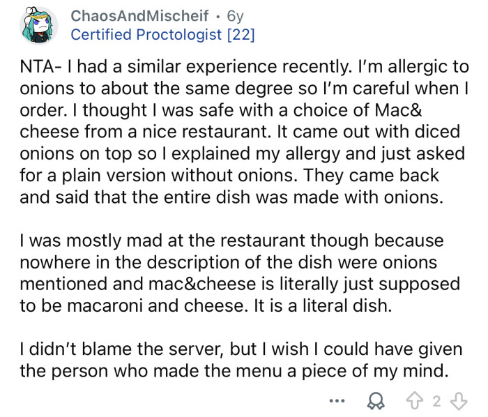 Food allergies are no joke!