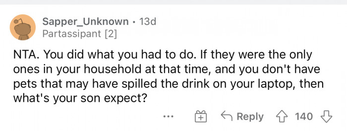 He can't expect nothing to happen in response to this; he's going to get some form of consequences.