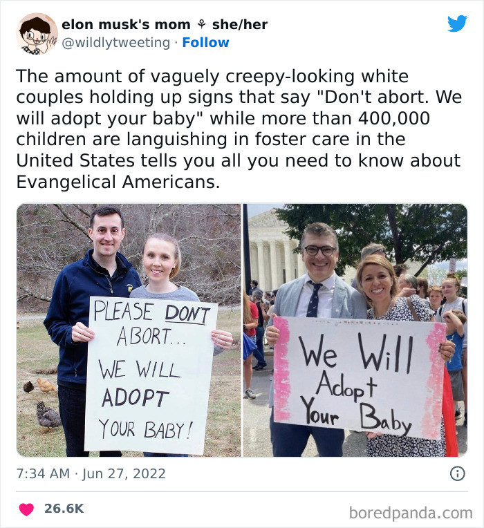 20. It Never Was About The Babies, It's About Controlling Women's Bodies