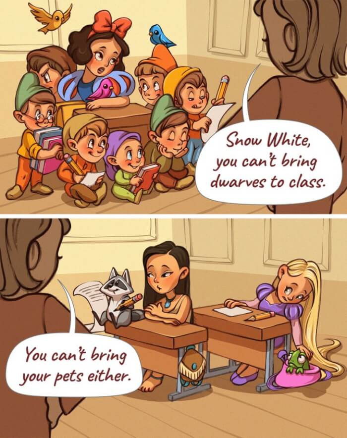 7. Schools do not allow pets.