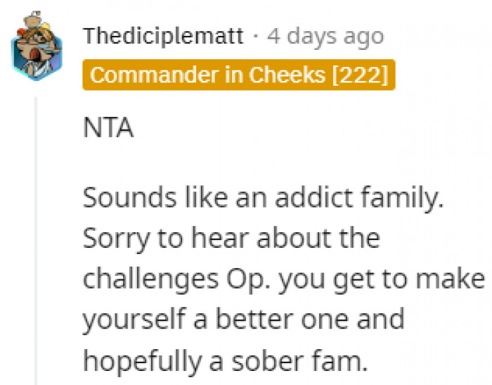 We're hoping for the best for OP