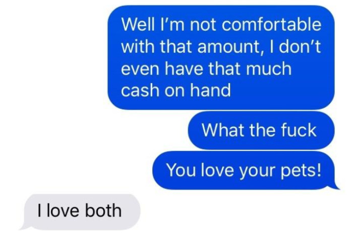 The OP told his friend that $100 was too much and he wouldn't lend her that much.