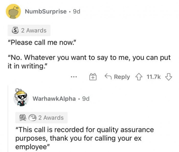 People then started commenting on the situation.