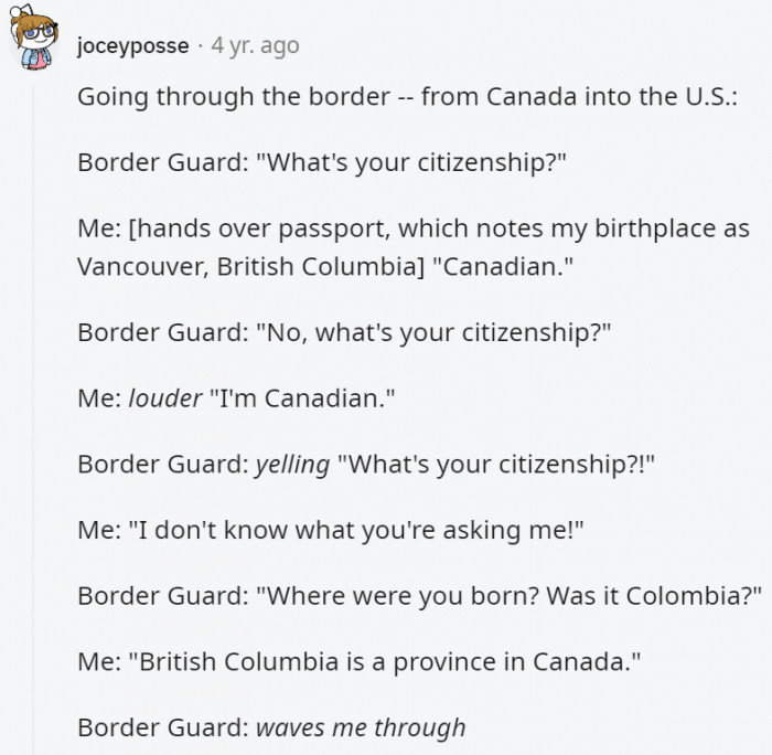 5. A little weak on geography are we?