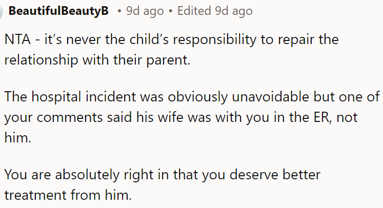 The OP deserves better treatment