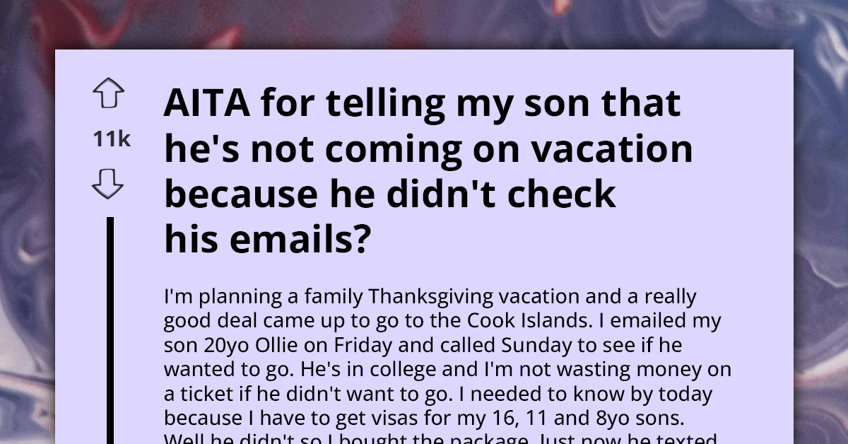 Father Denies Son Vacation Spot Over Missed Email, Sparks Generational Communication Clash