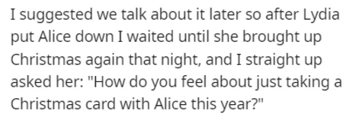 OP Dropped the Bombshell After They Put the Kids to Sleep