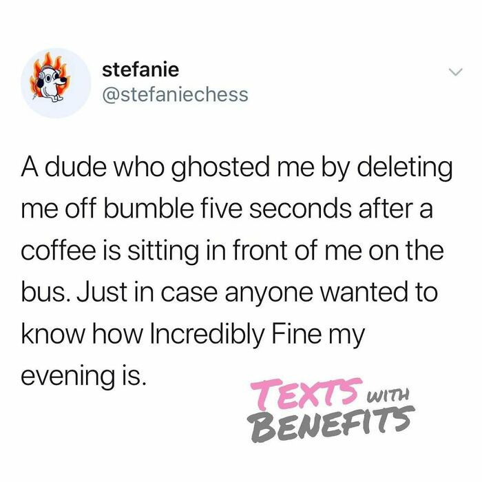 22. My evening is going incredibly fine